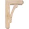 Ekena Millwork Legacy Craftsman Smooth Bracket w/ Offset Brace, Douglas Fir, 5 1/2"W x 14"D x 22"H BKT0604X14X22LEC04SDF - alternate 2
